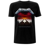 Metallica Master of Puppets Tracks_Men_BL_TS:1xl T-Shirt, Noir (Black Black), X-Large Homme