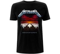 Metallica Master of Puppets Tracks_Men_BL_TS:2XL T-Shirt, Noir (Black Black), XX-Large Homme