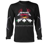 Metallica 'Master Of Puppets Tracks' (Noir) Chemise à Manche Longue - OFFICIEL