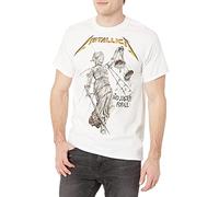 Metallica Men's Justice for All T-Shirt, White, Small