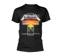 Metallica Men's Master of Puppets Cross T-Shirt Black XL Black (Black Black)