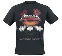 Metallica Master of PuppetSropean Tour '86_Men_BL_TS:2XL T-Shirt, Noir (Black Black), XX-Large Homme