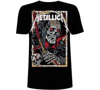 Metallica - Metallica T Shirt Death Reaper Band Logo Nouveau Officiel Unisex Noir Size S