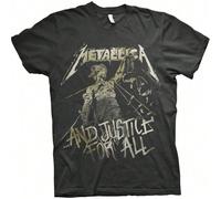 Metallica | Official Band T-Shirt | Justice Vintage - 24-Hour Fast Shipping! This Official Metallica "Justice Vintage" Band T-Shirt is a tribute to the relentless power and iconic presence that define