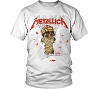 Metallica - "One Landmine" T-shirt unie pour homme/femme PH2538 (XL) (Blanc)