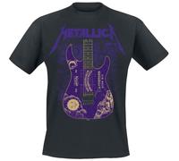 Metallica T-shirt Ouija Purple unisexe manches courtes coupe standard 100% coton Noir L