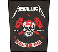 Metallica Patch Metal Militia Back Noir 29x36cm