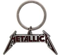 Metallica - Porte-clés émail Logo RO12182 (taille unique) (Rouge profond/argent)