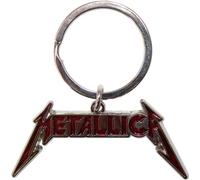 Metallica - Porte-clés émail Logo RO12182 (taille unique) (Rouge vif/argent)