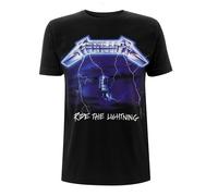 Metallica Ride The Lightning Homme T-Shirt Manches Courtes Noir Regular/Coupe St
