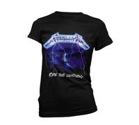 METALLICA - RIDE THE LIGHTNING TRACKS (BLACK) BLACK T-Shirt, Girlie with backpri