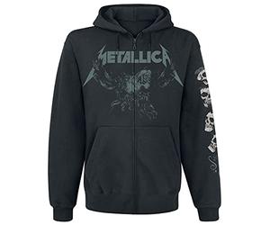 Metallica S&M2 - Skull Homme Sweat-Shirt zippé à Capuche Noir