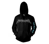 Metallica Sweat à capuche zippé Sad But True pour homme Noir, noir, X-Large