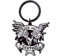 Metallica - "Seek And Destroy" Porte-clés en émail RO12133 (taille unique) (Blanc/Noir)