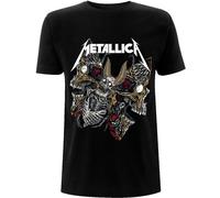 Metallica 'Skull Moth' (Noir) T-Shirt - NOUVEAU ET OFFICIEL