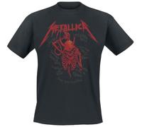 Metallica T-shirt homme Skull Screaming Red 72 Seasons manches courtes Noir L