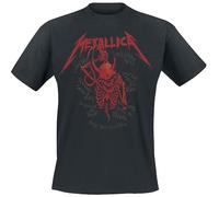 Metallica T-shirt Skull Screaming Red 72 Seasons Unisex Black M