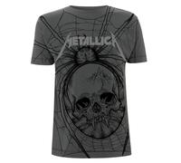 METALLICA - SPIDER (ALL OVER) GREY T-Shirt, Front & Back Print XX-Large