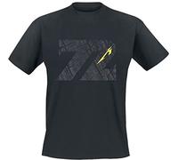 Metallica Strobes (M72) Homme T-Shirt Manches Courtes Noir M 100% Coton Regular/Coupe Standard