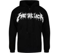 Metallica Sweat-Shirt Zippé à Capuche One Homme Noir Sous Licence Officielle Noir G
