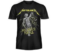 Metallica T-Shirt And Justice for all T-shirt Rock officiel Band Heavy Metal Maillot unisexe adulte garçon, And Justice For All, XL