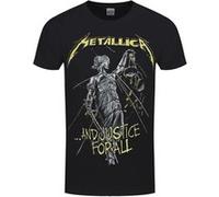 Heroes Inc Metallica And Justice For All Tracks Short Sleeve T-shirt Noir M Homme,Femme