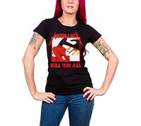 Metallica T Shirt and Justice for All Tracks Officiel Femme Skinny Fit Size M