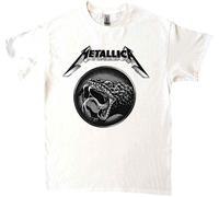 Metallica T-shirt Black Album Poster Unisex White L