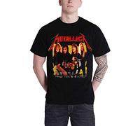 Metallica T Shirt Garage Days Photo Jaune Band Logo Nouveau Officiel Homme Size L