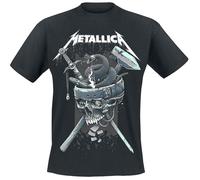 Metallica T Shirt History White Band Logo Official Mens Black M Black