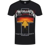 Metallica T-Shirt Master Of Puppets Cross Homme Noir Noir G
