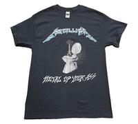 Metallica T Shirt Metal Up Your Ass Band Logo Nouveau Officiel Homme Noir Size XXL