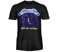 Metallica T-shirt Ride The Lightning. T-shirt Rock officiel. Bande Heavy Metal. T-shirt unisexe adulte garçon., Ride The Lightning, XS