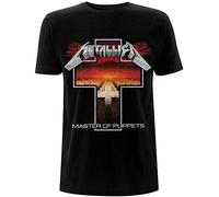 Metallica Metallica_Master of Puppets Cross_Men_BL_TS: S, T-Shirt Homme, Noir (Black Black), Small