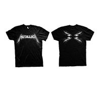 Metallica Spiked_Men_BL_TS:1xl T-Shirt, Noir (Black Black), X-Large Homme