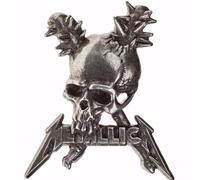 Metallica - Tête de mort - Badge "Damage Including" - Etain anglais RO1341 (Taille unique) (Argent)