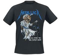 Metallica Tip Scales Homme T-Shirt Manches Courtes Noir XXL 100% Coton Regular/Coupe Standard