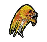Metallica - Toppa Flaming Skull Cut-Out [Import]