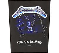 Metallica Patch (Toppe) Ride The Lightning - Grand format Noir - Sous licence officielle - Import