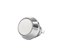 Métallique à tête ronde, étanche, réinitialisation, verrouillage automatique, vis, pieds de soudage, 3 A, klaxon de voiture, sonnette de porte(White Momentary A)