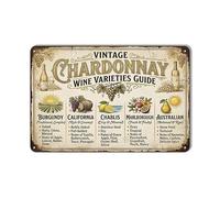 Métallique Panneau Cépages de vin Métal Mur Affiche Garage 20x30cm