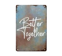 Métallique Poster, Mieux Ensemble Pâques Naissance De Jésus Christianisme, Plaque En Métal Durable, Décoratif Métal Mur Signe Pour Chambre Parc Clubs, 20X30Cm