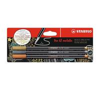 Métallique Premium Feutre Pointe Stylo - STABILO 68 - Or/Argent/Cuivre Neuf