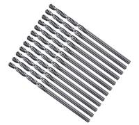METALLIXITY 2.2mm Foret Hélicoïdal, 4241 Acier Rapide Tige Droite Nitruration Noire 118°, Mèche à Creuser pour Bois Plastique Fer Cuivre Aluminium Métal Mou, Forets à Métaux Acier Doux (12PCS)