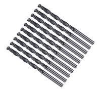 METALLIXITY 4.2mm Foret Hélicoïdal, 4241 Acier Rapide Tige Droite Nitruration Noire 118°, Mèche à Creuser pour Bois Plastique Fer Cuivre Aluminium Métal Mou, Forets à Métaux Acier Doux (10PCS)