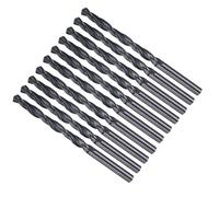 METALLIXITY 5.2mm Foret Hélicoïdal, 4241 Acier Rapide Tige Droite Nitruration Noire 118°, Mèche à Creuser pour Bois Plastique Fer Cuivre Aluminium Métal Mou, Forets à Métaux Acier Doux (10PCS)