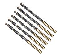 METALLIXITY 6PCS Foret Hélicoïdal, 4mm Mèche à Creuser Acier Rapide 4341, Tige Droite 118° Finition Noir et Or pour Cuivre Aluminium Bois Plastique Métal, Forets à Métaux de Dureté Moyenne