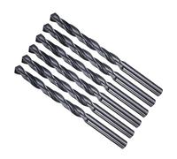 METALLIXITY 6Pcs Mèche (5/16") Acier rapide 4241 Nitruration Noire 118° | queue droite, pour bois plastique fer cuivre aluminium métaux tendres faible dureté