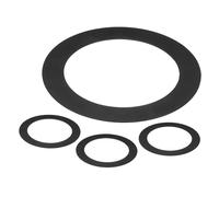 METALLIXITY Anneaux pour Spot Encastrable ID 2,99" x OD 4,72", 4 Pièces d'Anneaux pour Spot Encastrable en Métal pour Couvrir les Spots Encastrés pour Plafond, Lumière LED, Noir