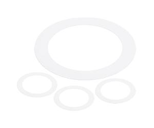 METALLIXITY Anneaux pour Spot Encastrable ID 2,99" x OD 4,72", 4 Pièces d'Anneaux pour Spot Encastrable en Métal pour Couvrir les Spots Encastrés pour Plafond, Éclairage Vers Le Bas LED, Blanc